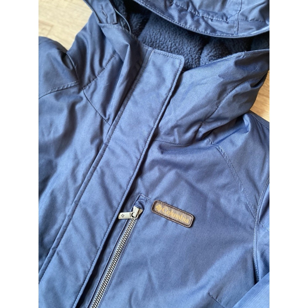 Columbia Women's Suttle Mountain Long Omni Heat Lined Jacket‎ Navy Blue Medium